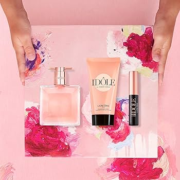 LANCOME IDÔLE セット 香水 ボディクリーム マスカラ　セット Lancome Idole 3 Pc Gift Set - 1.7oz EDP Spray, 1.7oz Body